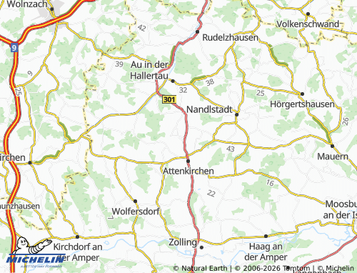 MICHELIN Pfettrach map - ViaMichelin