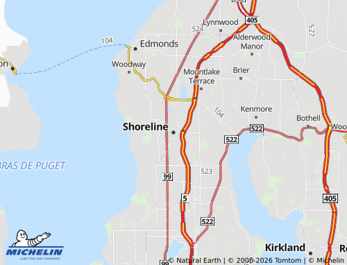 Mappa MICHELIN Shoreline - ViaMichelin
