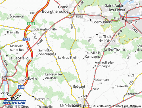 MICHELIN La Haye-du-Theil map - ViaMichelin