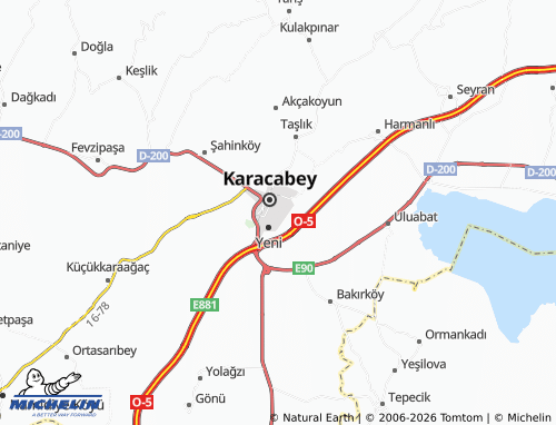 MICHELIN Gazi map - ViaMichelin