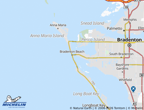 Mapa MICHELIN Bradenton Beach - ViaMichelin