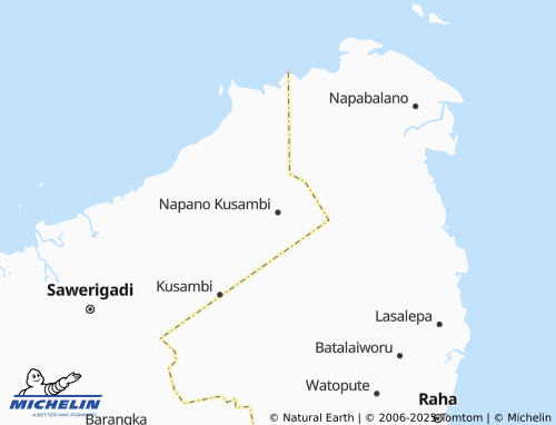 MICHELIN Napano Kusambi map - ViaMichelin