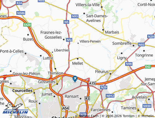 Mappa MICHELIN Mellet - ViaMichelin