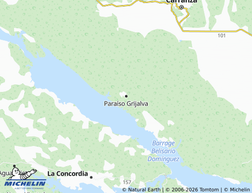 Mappa MICHELIN Paraíso Grijalva - ViaMichelin