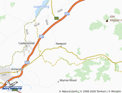 Mapa MICHELIN Newport - ViaMichelin