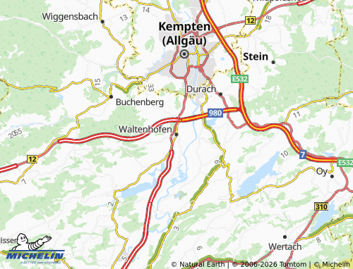 Mappa MICHELIN Waltenhofen - ViaMichelin