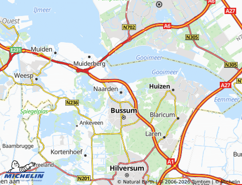 MICHELIN Naarden map - ViaMichelin
