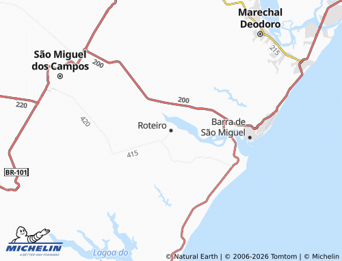 Carte MICHELIN Roteiro - ViaMichelin