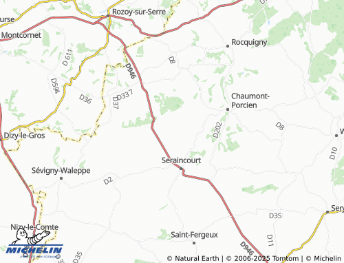 MICHELIN Forest map - ViaMichelin