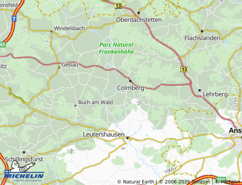 MICHELIN Meuchlein map - ViaMichelin