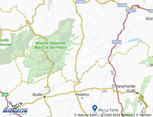 MICHELIN Mazzarrone map - ViaMichelin