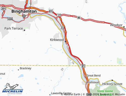 Mappa MICHELIN Conklin - ViaMichelin