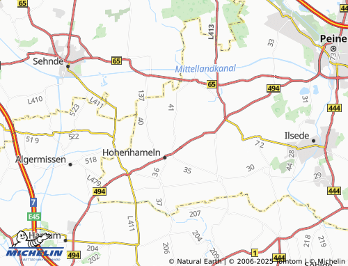 MICHELIN Ohlum map - ViaMichelin