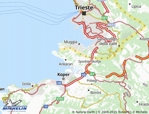 MICHELIN Hrvatini map - ViaMichelin