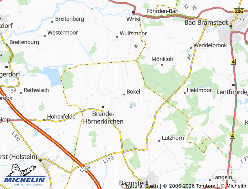 MICHELIN Bokel map - ViaMichelin