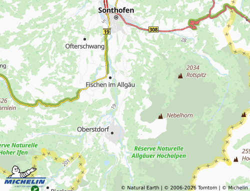 Mappa MICHELIN Reichenbach bei Oberstdorf - ViaMichelin
