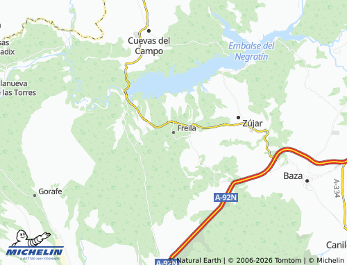 MICHELIN-Landkarte Freila - ViaMichelin