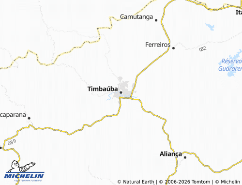 Mappa MICHELIN Timbaúba - ViaMichelin