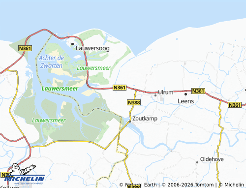 MICHELIN Vierhuizen map - ViaMichelin