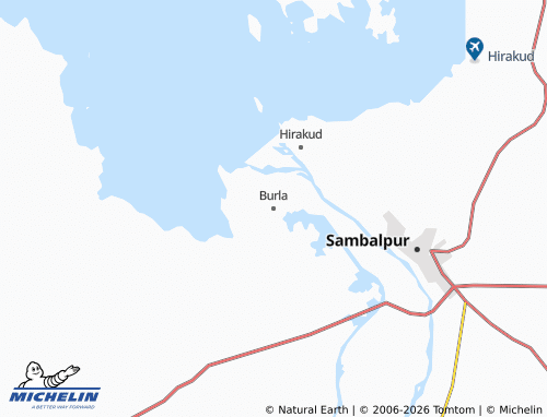 MICHELIN Burla map - ViaMichelin