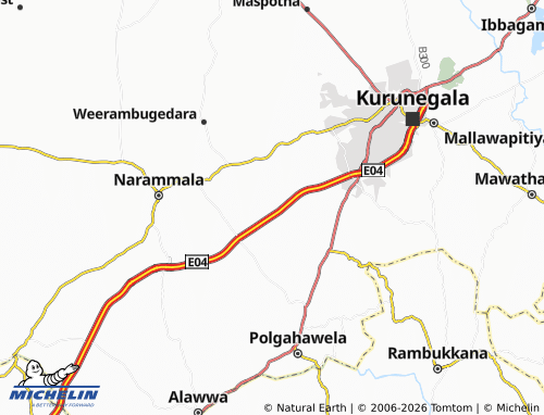 Kaart MICHELIN Algama - ViaMichelin