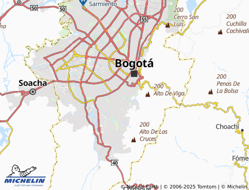 MICHELIN Santa Ana Sur map - ViaMichelin