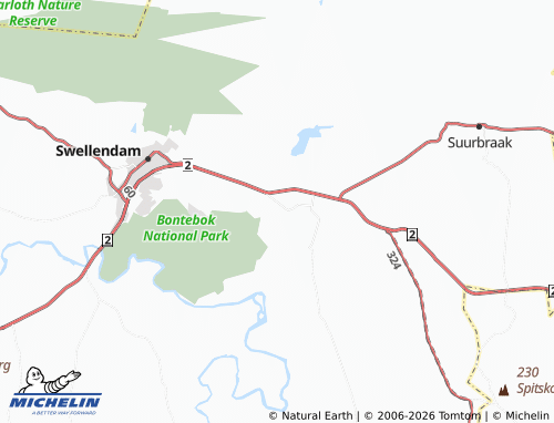 MICHELIN-Landkarte Buffelsjagrivier - ViaMichelin