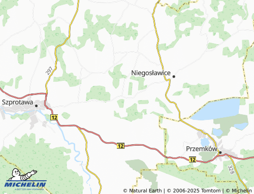 MICHELIN Sucha Dolna map - ViaMichelin