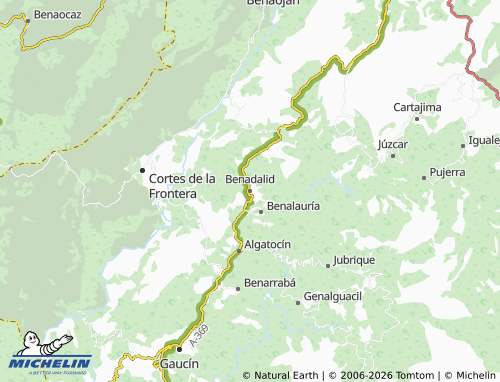Mappa MICHELIN Benadalid - ViaMichelin