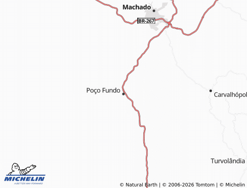 Mappa MICHELIN Poço Fundo - ViaMichelin