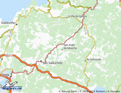MICHELIN San Ramón map - ViaMichelin