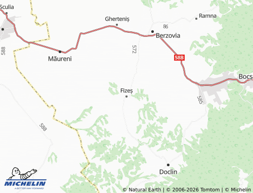 Carte MICHELIN Fizeș - ViaMichelin