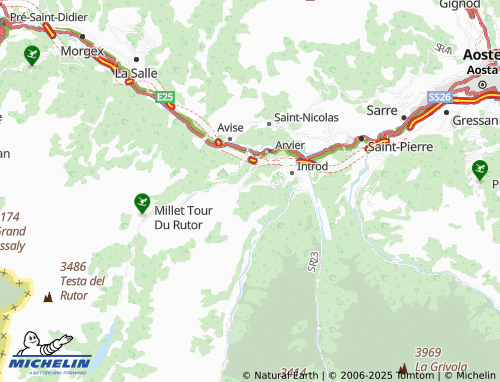 MICHELIN Combes map - ViaMichelin