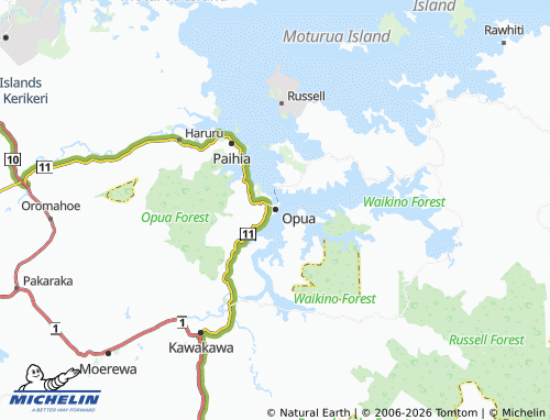 Mapa MICHELIN Opua - ViaMichelin