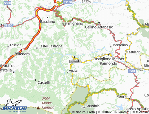 Mappa MICHELIN Bisenti - ViaMichelin