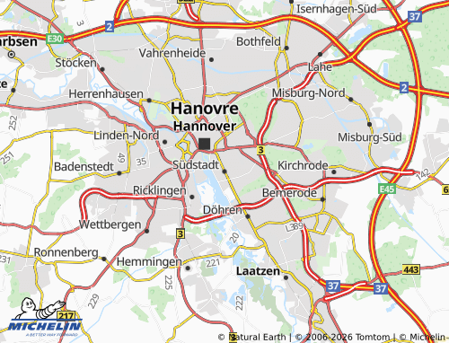 MICHELIN Südstadt map - ViaMichelin