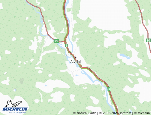 MICHELIN-Landkarte Alvdal - ViaMichelin