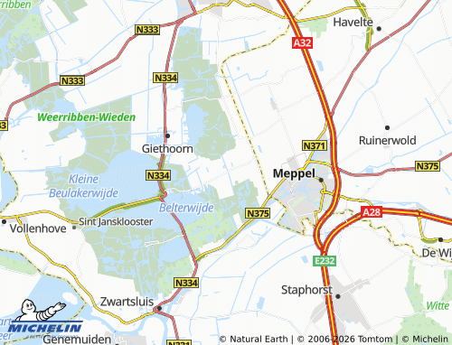 Carte MICHELIN Wanneperveen - ViaMichelin