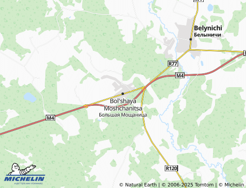 Carte MICHELIN Bol'shaya Moshchanitsa - ViaMichelin