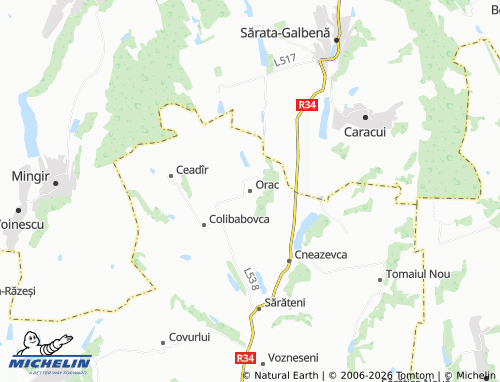 MICHELIN Orac map - ViaMichelin