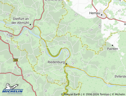 MICHELIN Gundlfing map - ViaMichelin