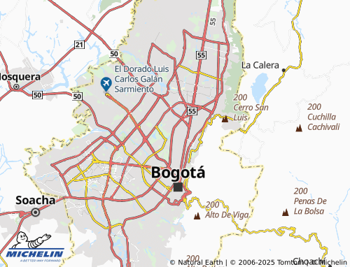 MICHELIN La Paz Barrios Unidos map - ViaMichelin