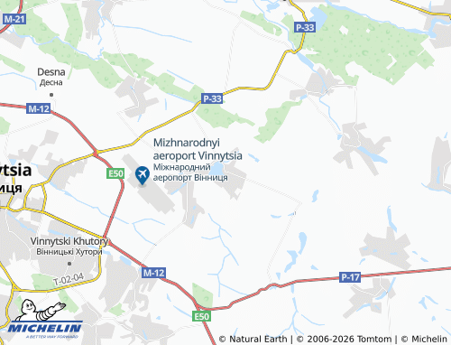 MICHELIN-Landkarte Mali Krushlyntsi - ViaMichelin