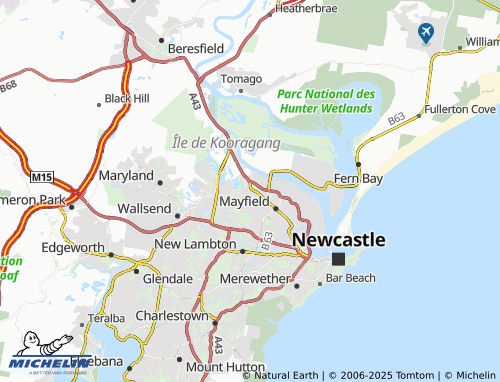 Mapa MICHELIN Warabrook - ViaMichelin