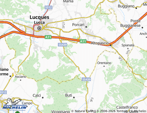 MICHELIN Lecci map - ViaMichelin