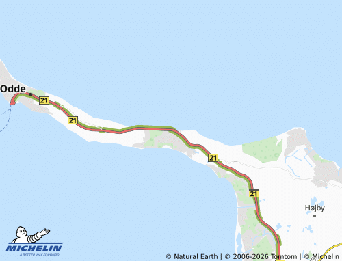 MICHELIN Overby Lyng map - ViaMichelin