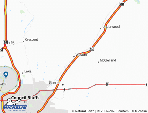 Kaart MICHELIN Weston - ViaMichelin