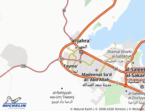 MICHELIN Waha map - ViaMichelin