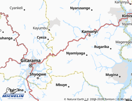 Mapa MICHELIN Musambira - ViaMichelin