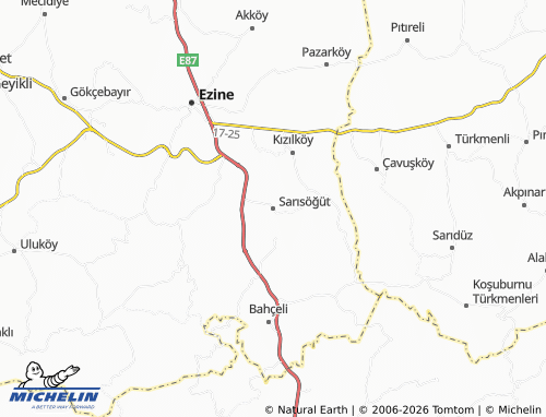 MICHELIN Sarısöğüt map - ViaMichelin
